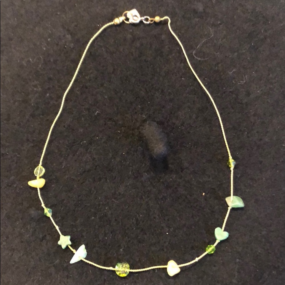Green stone necklace